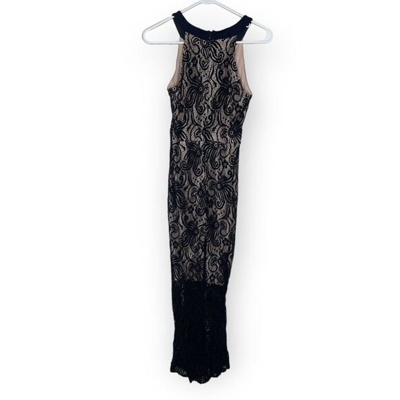 Enfocus Studio black lace overlay evening formal Dress size 10 - Picture 2 of 4